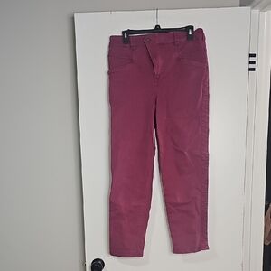Anthropologie Deep Purple Trousers